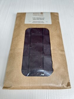 Vegan  Chocolade Wit Haver met wilde bosbessen blauwe bessen BIO ECO Nordic Chocolate Zweden