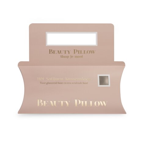 Verpakking Beauty Pillow Taupe satijn kussensloop